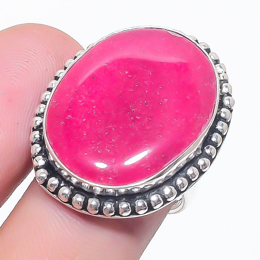 

Natural Ruby(Simulated) Gemstone 925 Sterling Silver Jewelry Ring Size 7 j6d97