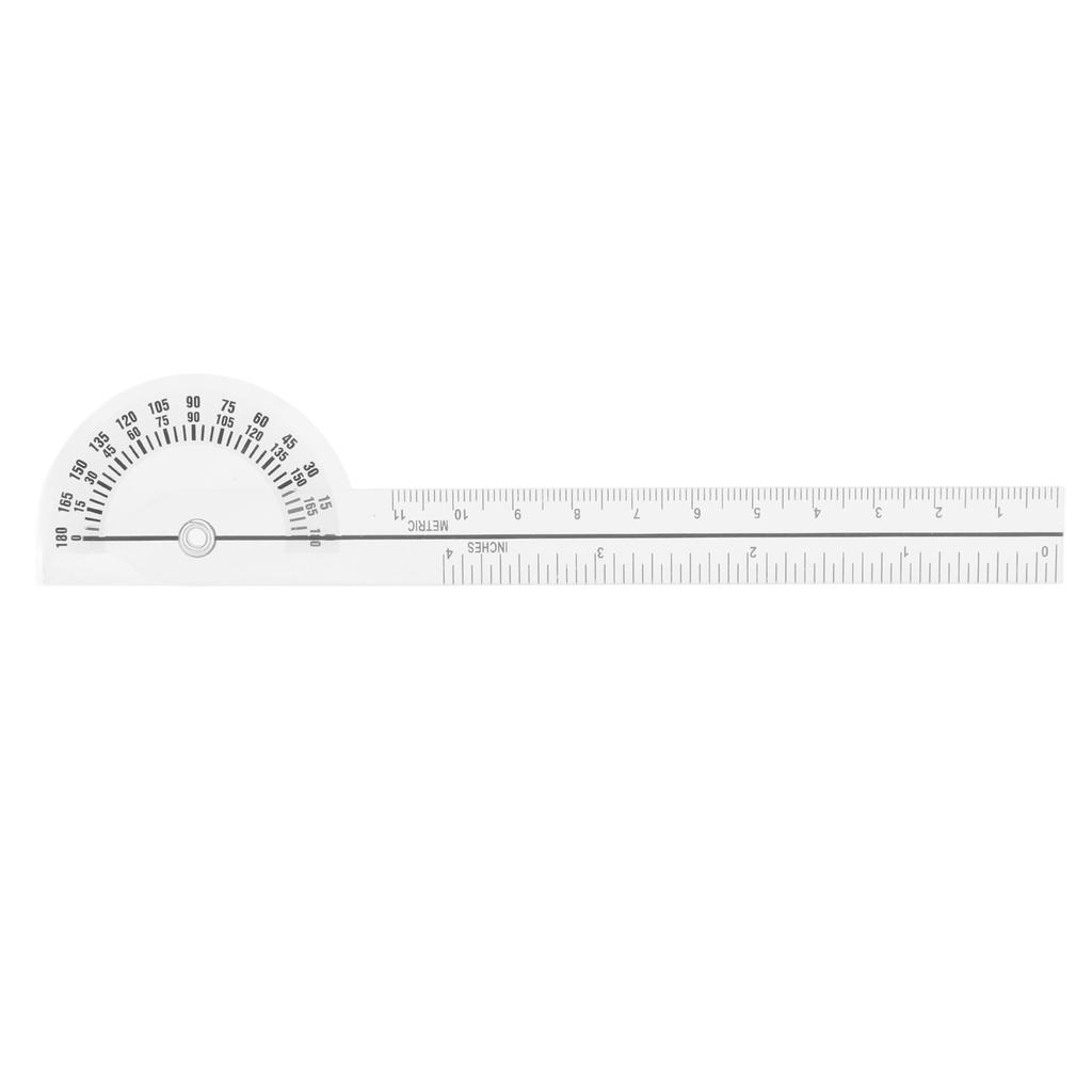 Goniometer Joint Range Motion Protractor 180 Degree Transparent Clear Mark Finger Measuring
