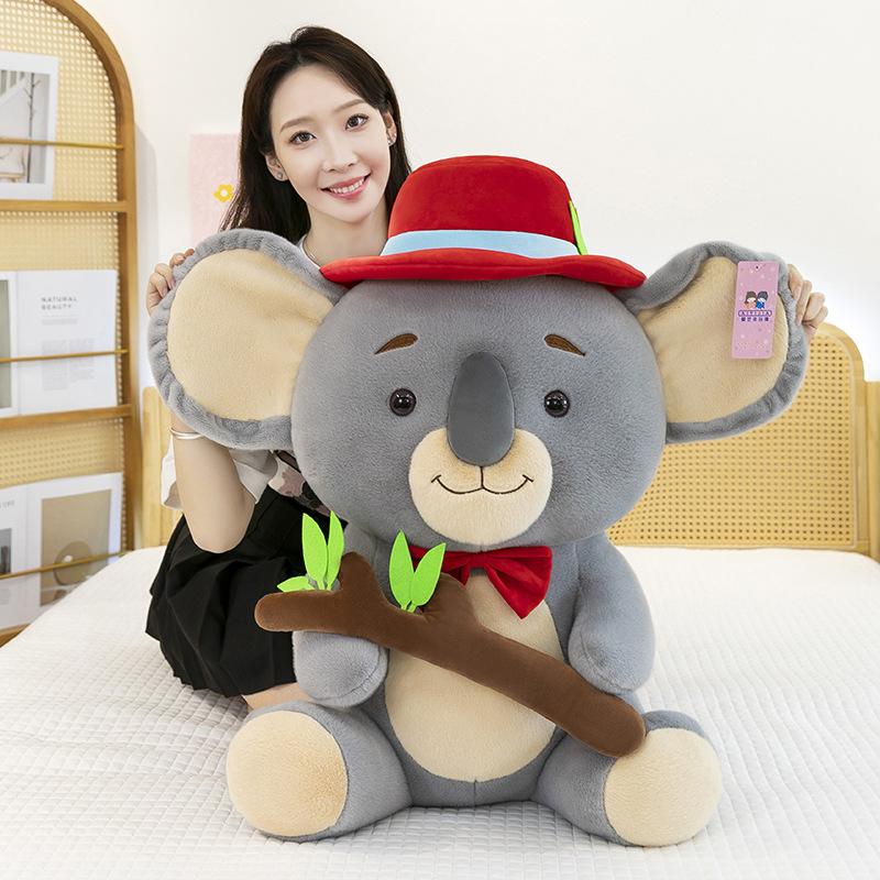Gentleman Koala Doll Plush Toy Cute Koala Kids Doll Cute Soothing Rag Doll
