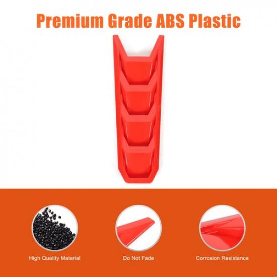 ABS Sports Red Engine Hood Panel Trim Cover For Corvette C8 -2025