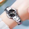 Brand Ladies' Watch High Quality Stainless Steel  Waterproof Luminous Pointer Week Calendar Eleganc Women Quartz Watch