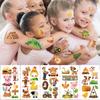 10sheets Funny Farm Animals Tattoo Stickers For Arm Body Hand Temporary Fake Waterproof Tattoo Stickers Kids Creative Gifts