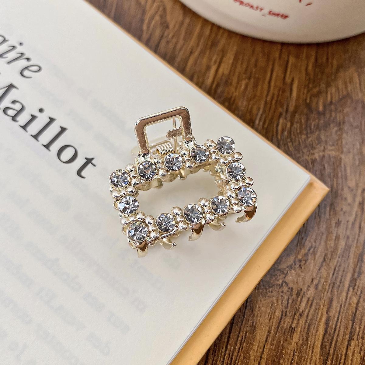 

Pearl Rhinaute Маленька зажимка для волосся Female Net Celebrity Delicate High Ponytail зажим Корейська Advanced Side Broken Заколка для волосся Головні убори