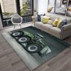 3D Retro Auto Traktor LKW Serie Teppich für Zuhause Wohnzimmer Schlafzimmer Sofa Fußmatte Dekor, Kinderzimmer Teppich Rutschfeste Bodenmatte