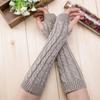 Twists Decorative Pattern Arm Warmers Knitted Arm Sleeve Gloves Casual Wear Lolita Gloves Outdoor