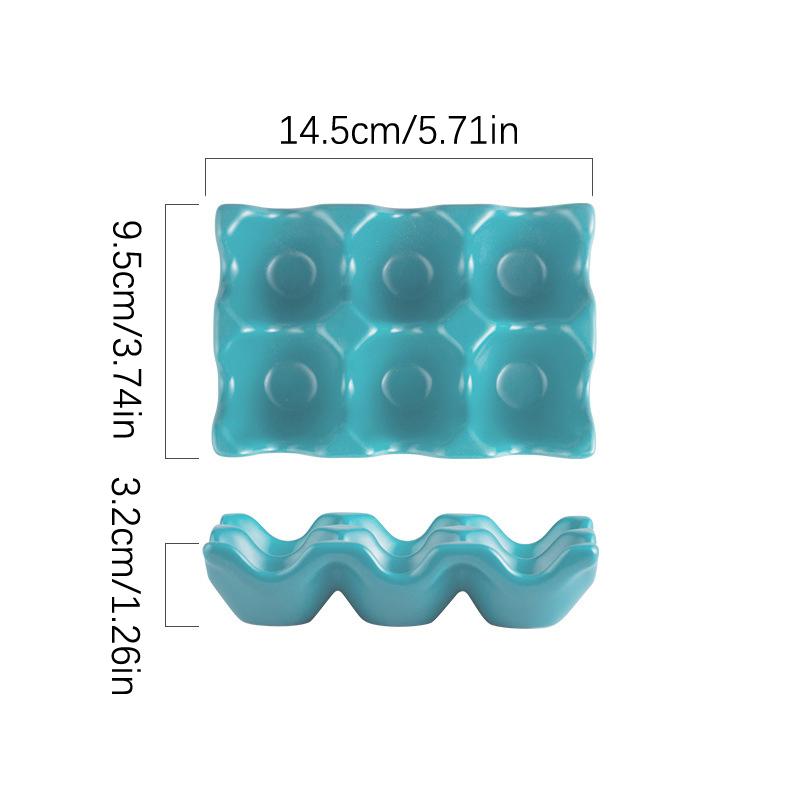 6 сеток держатель для яиц керамический противоскользящий ящик для яиц холодильник противоударный держатель для яиц ящик для хранения организация домашнего хранения 898₽