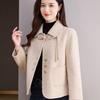 Double-Sided Wool Coat for Women - Stylish Petite Autumn/Winter Jacket for Middle-Aged Fashionistas 2025