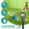Multifunctional Water Meter IPX5 Waterproof Electronic Water Meter Sensor Brass Inlet Outlet for Watering Irrigation Hose