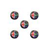 5/10Pcs Car Metal Key Emblem Sticker Decoration For Alfa Romeo 156 159 147 8C 166 Giulia Giulietta Mito Stelvio Spider GT Tonale Cxa532
