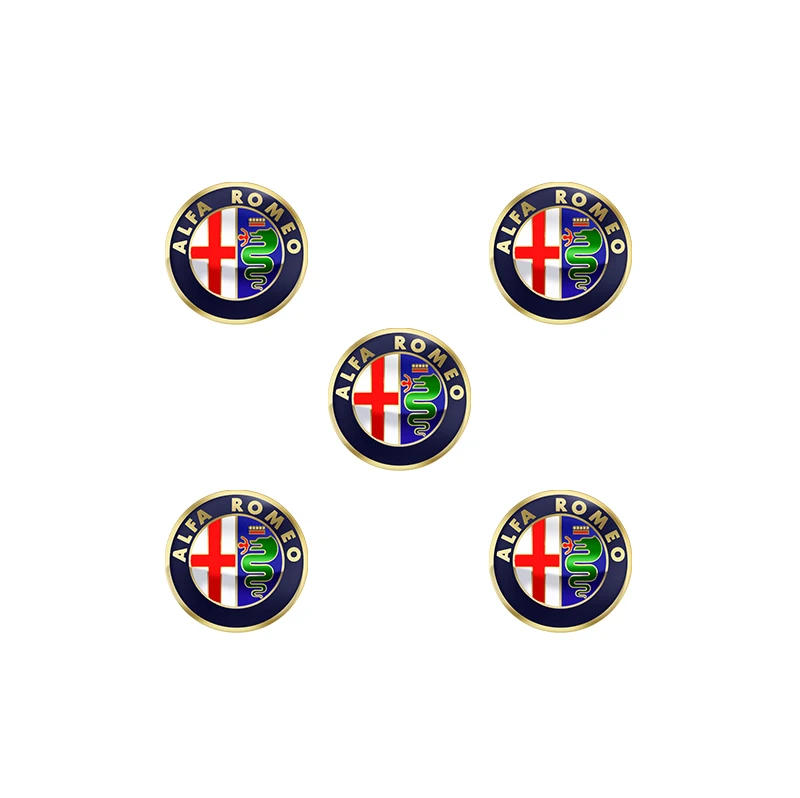 5/10Pcs Car Metal Key Emblem Sticker Decoration For Alfa Romeo 156 159 147 8C 166 Giulia Giulietta Mito Stelvio Spider GT Tonale Cxa532