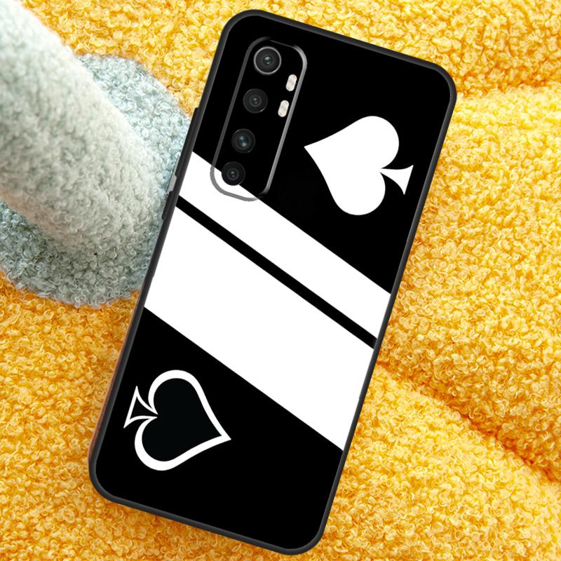 Ace of Spades Poker Case For Xiaomi 15 Ultra 14 13T 14T 15T 17 Pro Max  Cover For POCO X7 Pro X5 X6 F5 F6 F7 F8