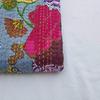 Aizza Trends Handmade Pure Cotton Printed Kantha Quilt  - Traditional Look Bed Spread Kantha Gudri - Vintage Hand Stitch Gudri