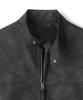 Indust Washed Leather Biker Jacket_Charcoal