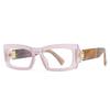 971 Anti-Blue Light White Film Export Modern Narrow Glasses European and American Street Photography Sun Glasses