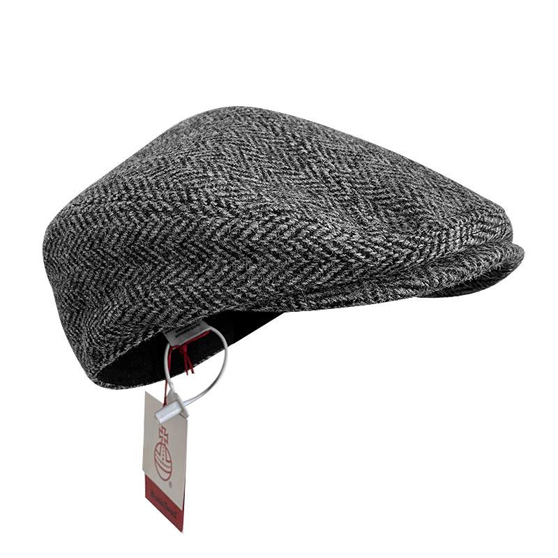 Оригінальний сертифікований чоловічий капелюх Harris Tweed - 100% чиста вовна, теплий, вітрозахисний, кепка-каченя, ретро, кепка-новинар, берет, британський стиль
