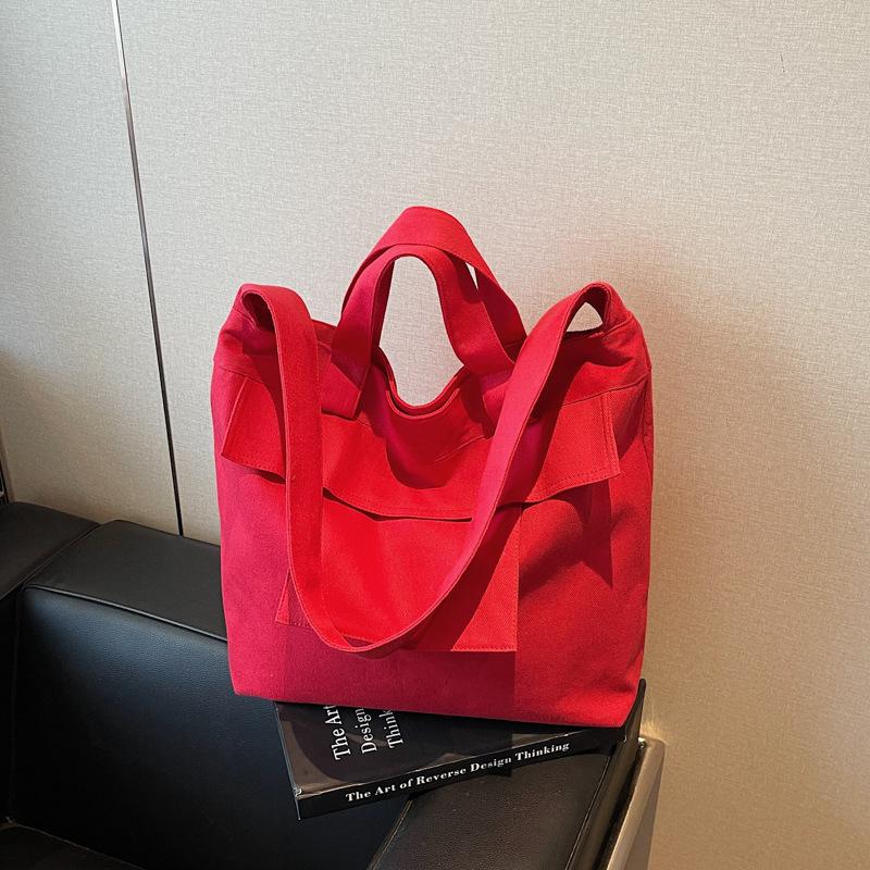 Retro Denim Shoulder Bag Women's 2025 New Large-capacity Handbag Niche Commuter Plaid Tote Bag