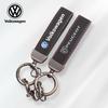 Autoschlüsselanhänger Wildleder Schlüsselanhänger Auto Innenzubehör Für VW Golf T‑Roc Tiguan Polo Passat T‑Cross Taigo ID.4 ID.7 Atlas MK7 He4