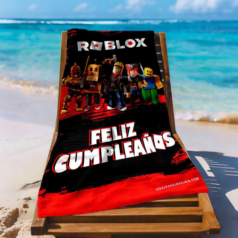 Roblox Beach Towel Quick-Dry Soft Microfiber Comfortable Lightweight