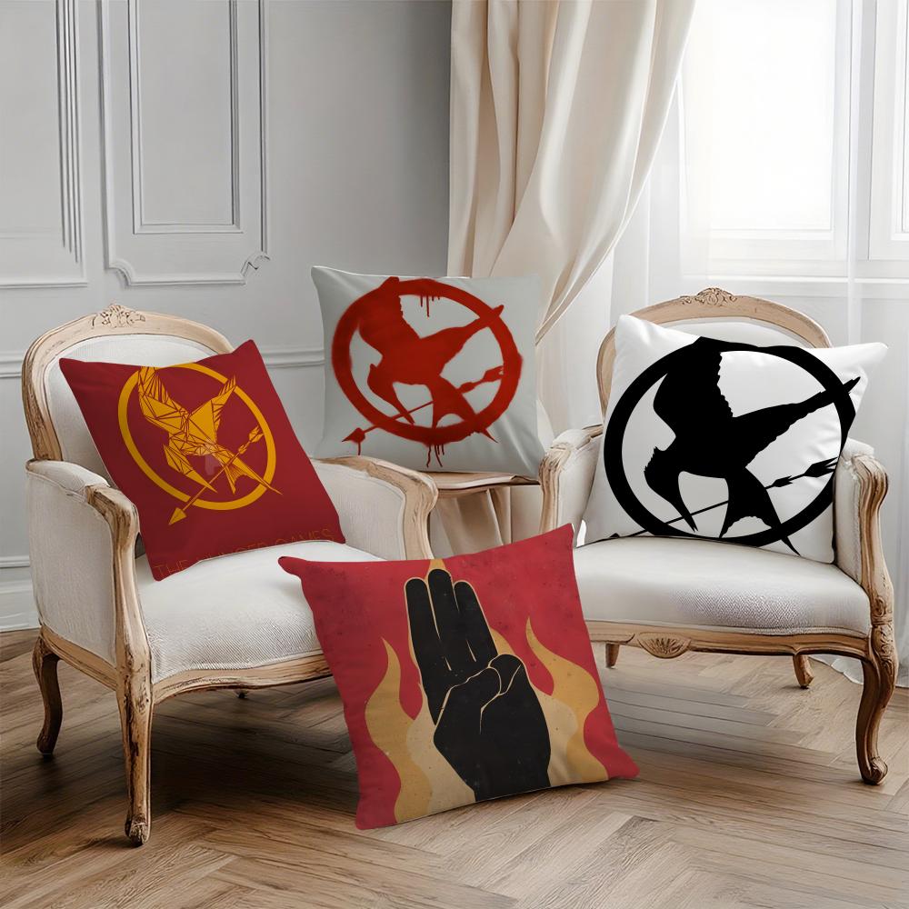 Classic Novel T-The Hunger Game Pillow Case Printing Pillowcase Living Room Sofa Cushion Cover Bedroom Room Decor