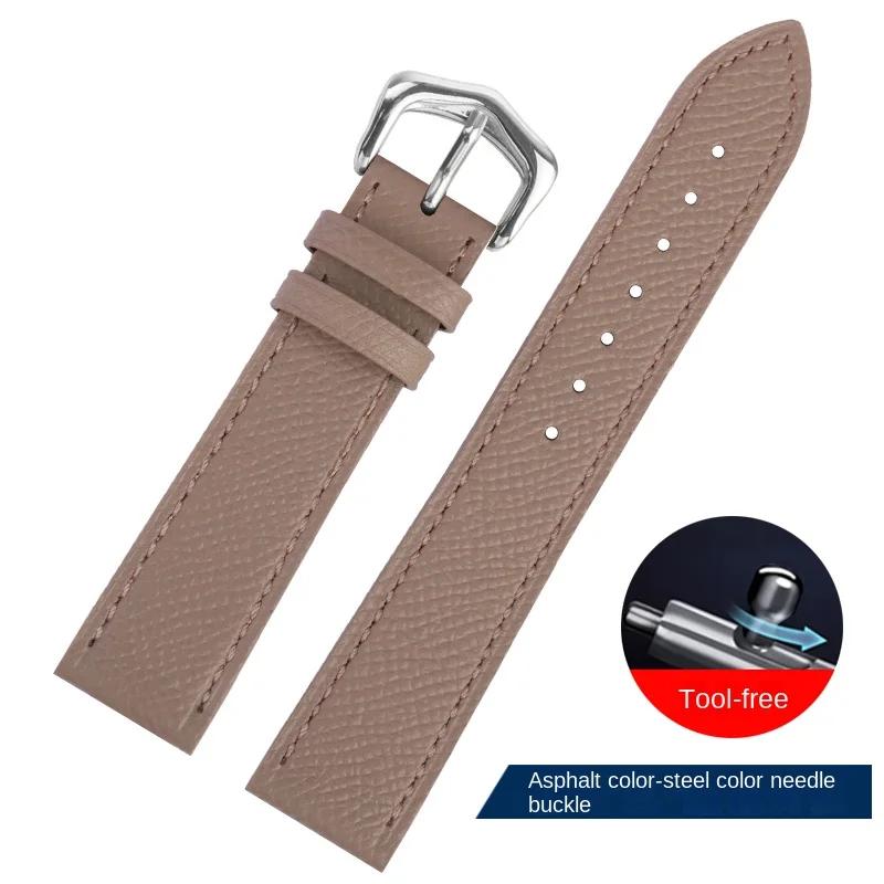 Suitable for Cartie Tank London Solo Key Dumont Watch Strap Men's Genuine Leather Women 14 16 18 20 Wrist Strap Accessories
