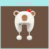 Capybara Fleece Beanie With Neck Protector And Windproof Design For Autumn And Winter