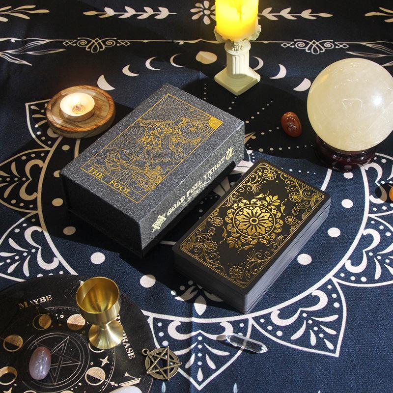 Witekin Gold Foil Tarot Cards: Complete Set for Beginners with Analysis