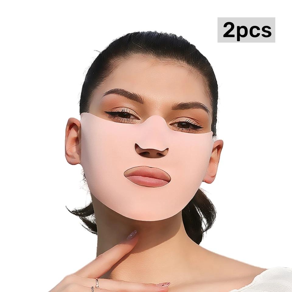 2pcs/lot Summer Outdoor Golf Sun Protection Patches Facial Cooling Golf Hydrating Patches UV Protection Care Mask Sunscreen Skin