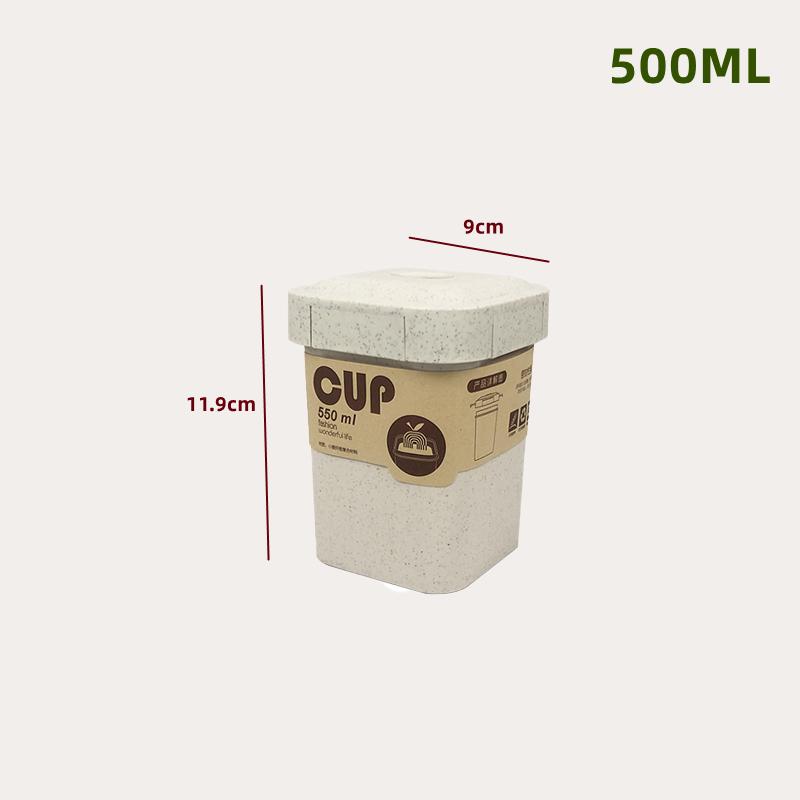 Wheat Straw Lunch Box Healthy BPA Free Bento Boxes Microwave Dinnerware Food Storage Container Soup Cup Lunch Box for Kids