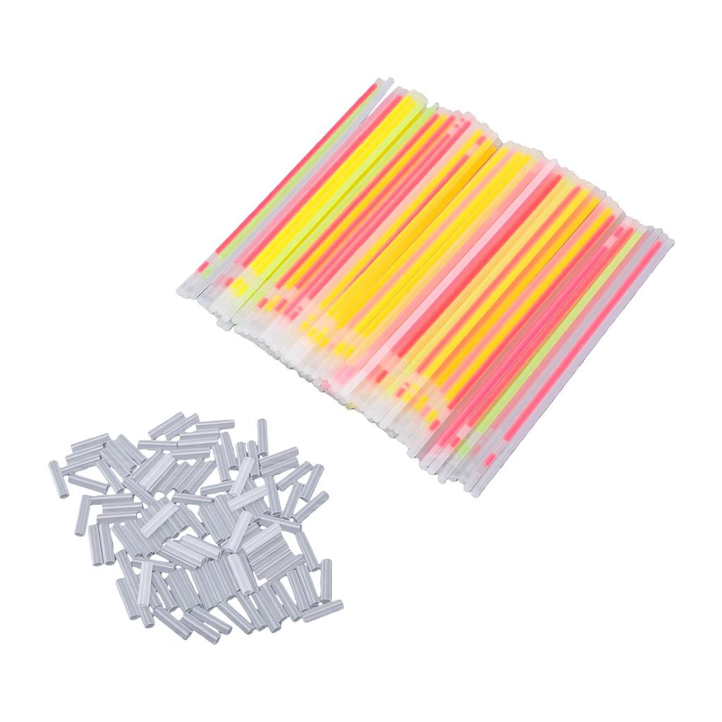 100 PCS Light Sticks Set 20cm Flexible Disposable Glow Sticks for Concerts Clubs Parties 100 pcs