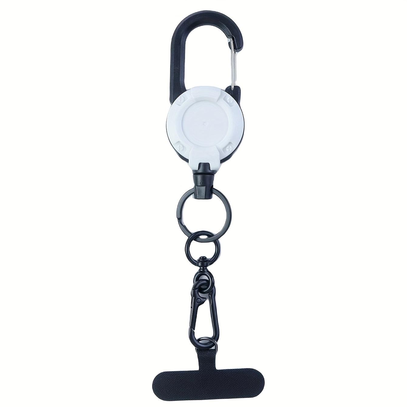 

Retractable Mobile Phone Lanyard Heavy Duty Multi-functional Buckle ID Buckle Mobile Phone Buckle Versatile Lanyard & Wrist Strap for Daily Use белый
