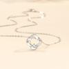 Lucky Clover Necklace Women'S Style Fashion Versatile Diamond Mori Pendant Accessories Premium Durable Quality