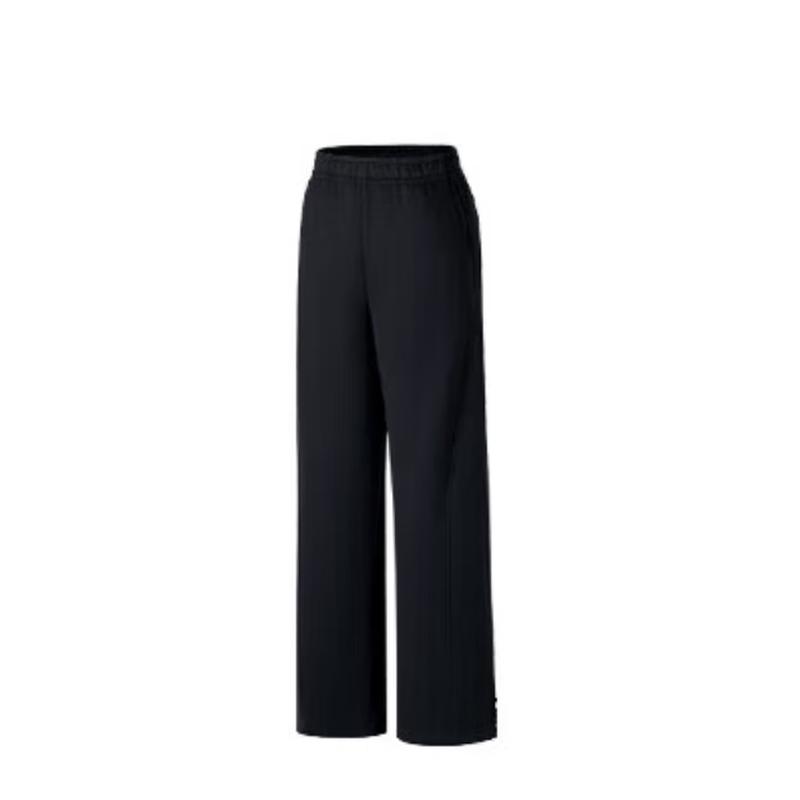 ANTA Women s Winter Fleece-Lined Straight Wide-Leg Knit Sports Pants 165/M