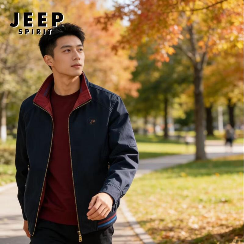

JEEP SPIRIT Men s Reversible Cotton Casual Jacket XL