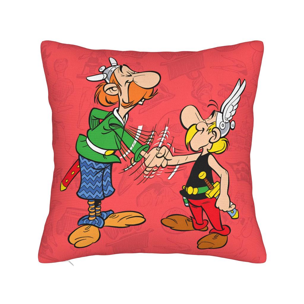 Pillow Cover A-Asterix E-Et Obelix Manga Fashion Pillow Case For Living Room Sofa Pillowcases