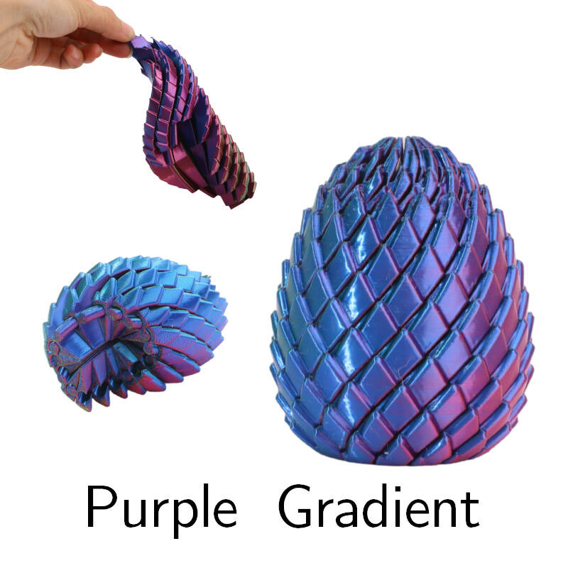 Creative 3D Printed Spiral Egg Easter Basket Stuffers Rotating Fidget Puzzle Toy for Stress Relief Colorful Desk Fidget Toy