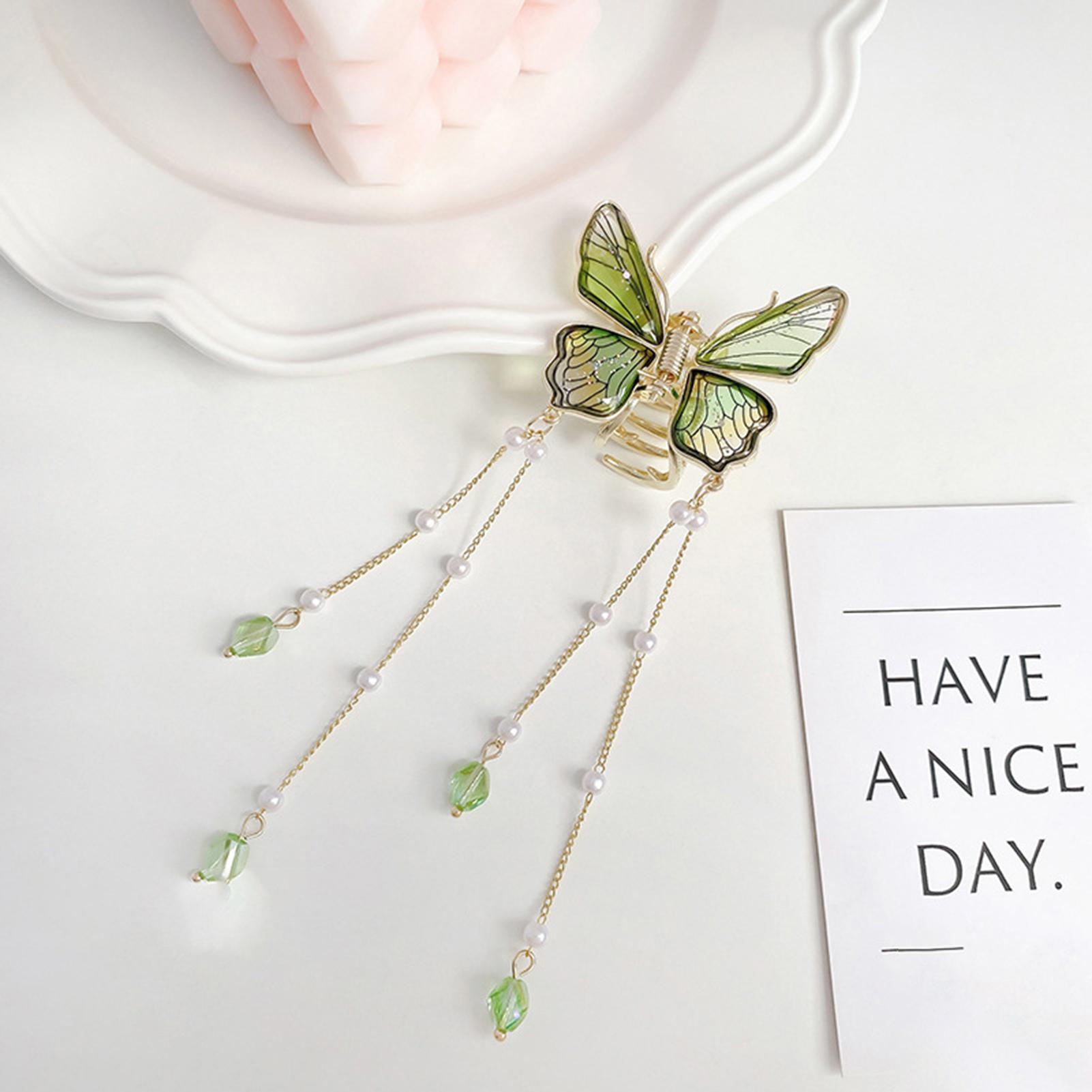 

Butterfly Pearl Hair Clips Butterfly Hairpin Back Of Head Coil Hair Clips for Girls Hair Accessories Newly
