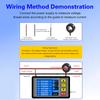 AC 50-300V 100A Voltage Current Power Meter Electricity Frequency Energy monitor Voltmeter with External Closed Ampere Inductor
