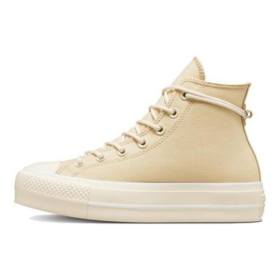 Chuck Taylor All Star Lift Platform Canvas Comfortable Non-Slip High Top Espadrilles Women's Yellow