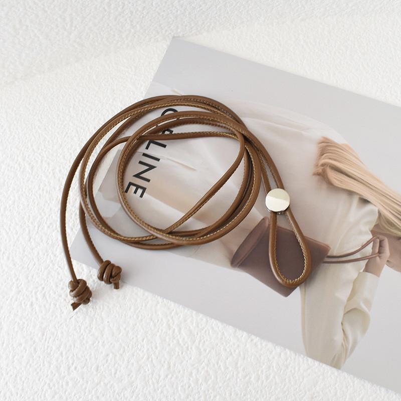 Slim Contemporary Womens Waist Belt Crafted From Pu Leather For Dresses And Tops 2024 In