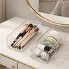 Clear Makeup Brush Holder Plastic Cosmetic Storage Box Durable Transparent Storage Box  Living Room