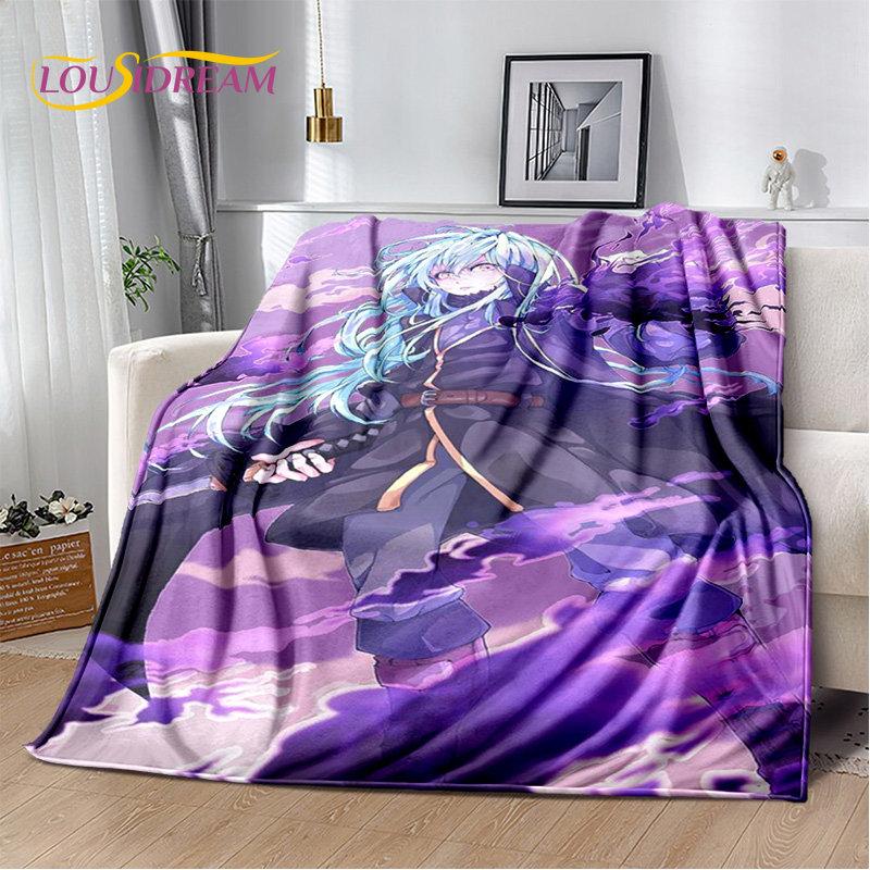 

I Got Reincarnated As A Slime Anime Soft Plush Blanket,Flannel Blanket Throw Blanket for Living Room Bedroom Bed Sofa Picnic Kid 75x90cm
