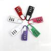 EGFirtor 3 Digits Colorful Mini Password Code Combination Padlock Suitcase For Luggage Travel Smart Lock Keyed Anti-thieft Lock