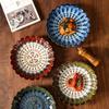 Ceramiczne talerze w stylu japońskim Kreatywne Retro Płatki Restauracja Talerz na stek Sałatka Naczynia domowe Deser Owoce Zastawa stołowa 10 cali