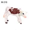 Realistic Cow Cattle Figurine Model Crafts Ornaments Educational Kids Toy Gift