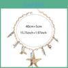 Nautical Starfish Pendant Necklace For Women With Electroplated Zinc Alloy Chain
