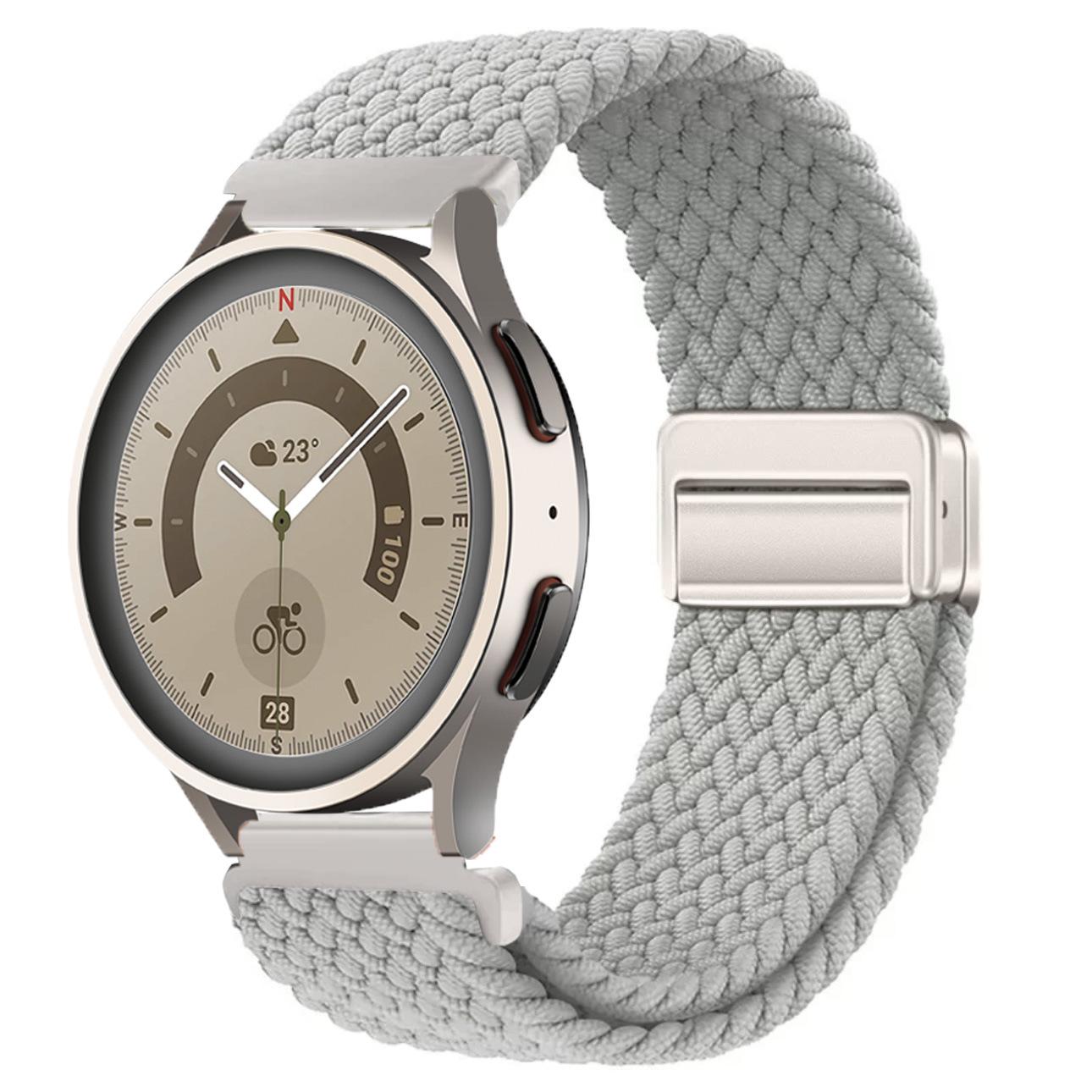 

Совместимый нейлоновый плетеный магнитный ремешок для Huawei GT4 и Samsung Watch6 (20 мм/22 мм) Huawei GT3 42mm - 20mm