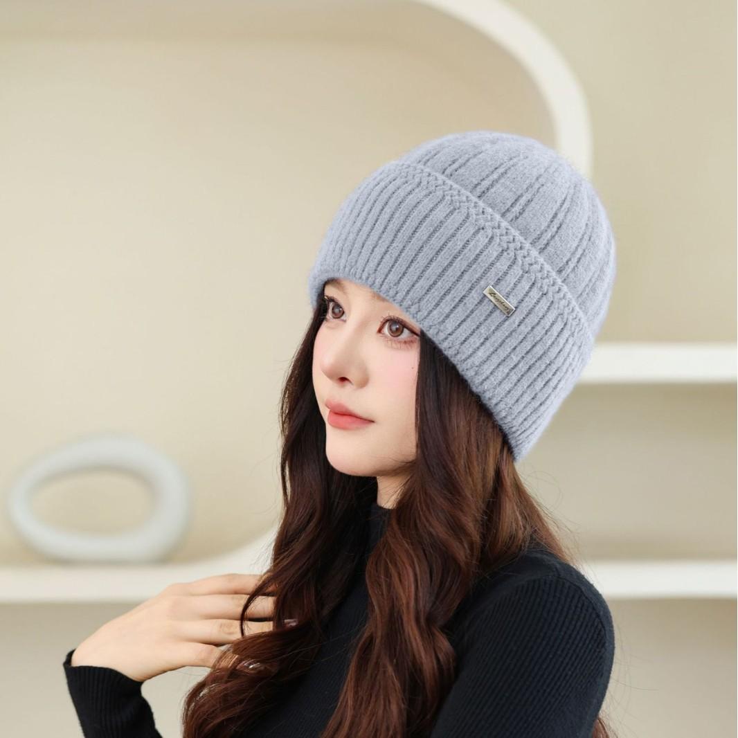 

Новая осенне-зимняя шляпа для пожилых мужчин для женщин, вязаная, универсальная, теплая и утолщенная, модная шерстяная шляпа-котелок, бабушкина холодная шляпа average size