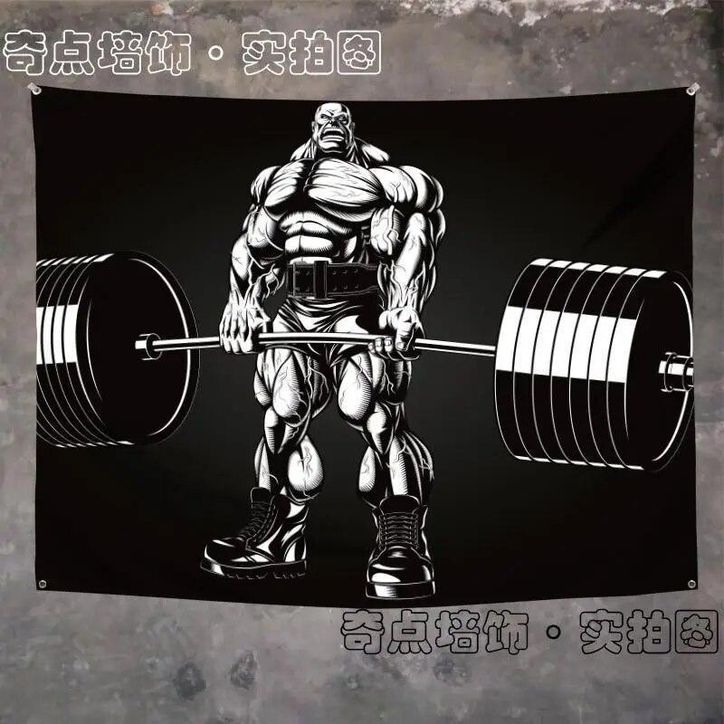 Орангутанг носорог животное фитнес гобелен настенный мачо фон ткань гостиная кровать — фото 3