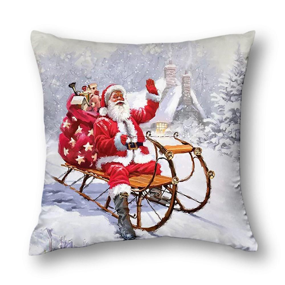 Christmas Decor Cushion Cover Winter Decor Bed Decor Pillow Cover Sofa Decor Cushion Cover Home Decor 40X40 45X45 50X50 60X60Cm