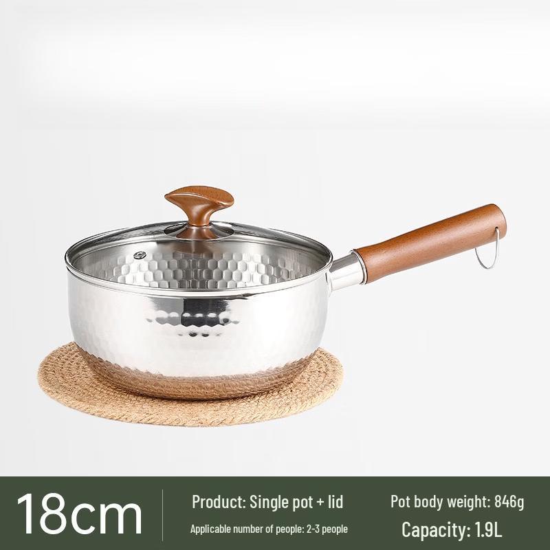 

Юкихира из нержавеющей стали 304 Wutuo без покрытия с крышкой